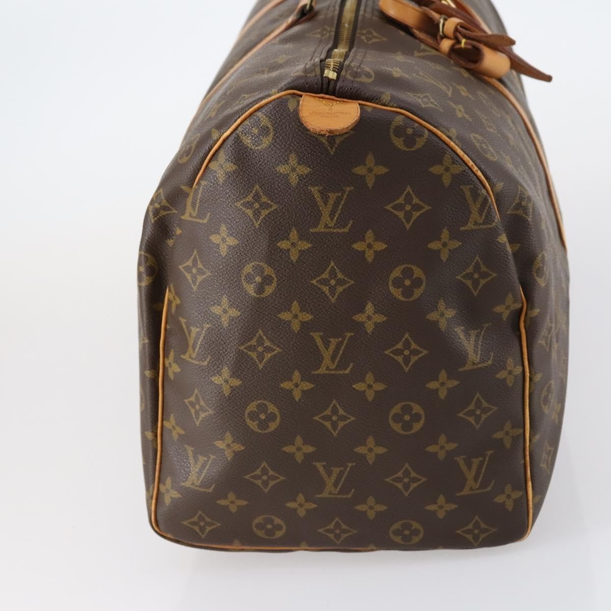 Louis Vuitton Keepall Bag Monogram Canvas Brown Canvas Travel Bag Bag (Authentic Pre-Loved)
