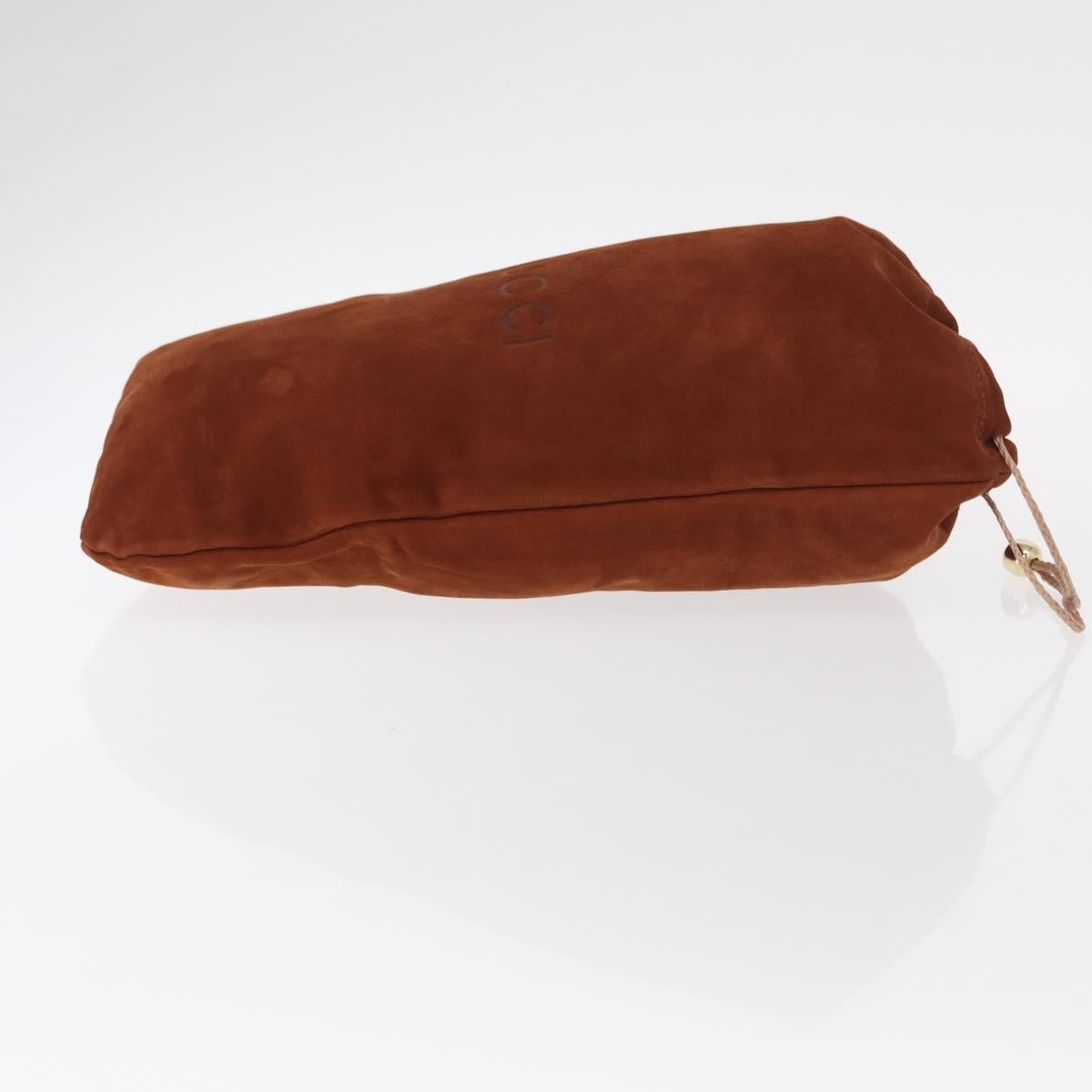 Gucci Pochette Suede Brown Suede Clutche & Pouche Bag (Pre-Loved)