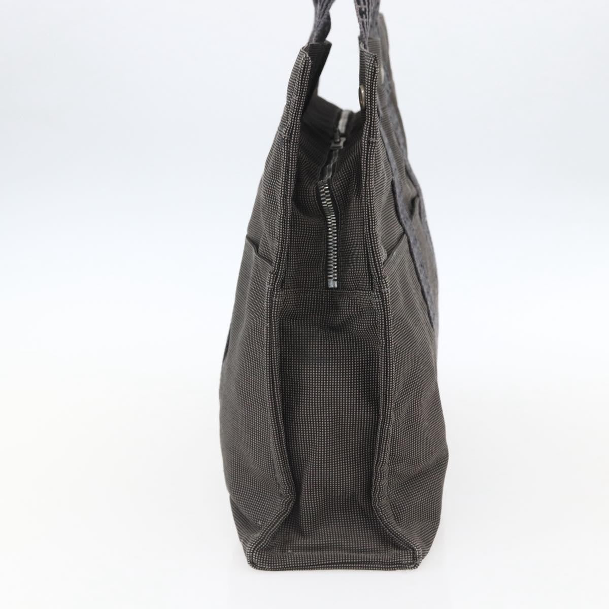 Hermes Fourre Tout Tote Canvas Gray Canvas Tote Bag Bag (Authentic Pre-Loved)