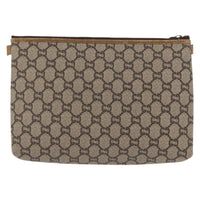 Gucci Gg Plus Supreme Pouch Canvas Beige Canvas Clutche & Pouche Bag (Pre-Loved)