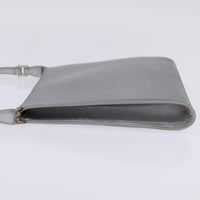 Salvatore Ferragamo Gancini Shoulder Bag Leather Silver Leather Shoulder Bag Bag (Authentic Pre-Loved)