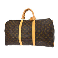 Louis Vuitton Louis Vuitton Keepall Bag Monogram Canvas Brown Canvas Travel Bag Bag (Pre-Loved)