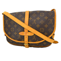 Louis Vuitton Louis Vuitton Saumur Handbag Monogram Canvas Brown Canvas Shoulder Bag Bag (Authentic Pre-Loved)