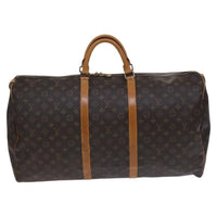 Louis Vuitton Keepall Bag Monogram Canvas Brown Canvas Travel Bag Bag (Authentic Pre-Loved)