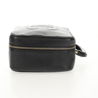 Chanel Chanel Vintage Timeless Zip Around Vanity Case Caviar Black Leather Clutche & Pouche Bag (Pre-Loved)