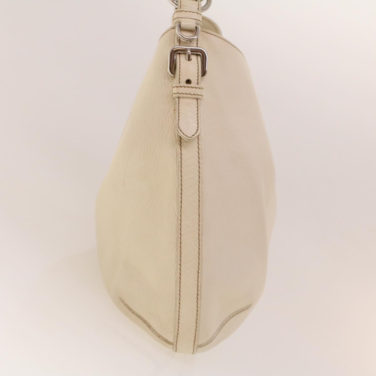 Prada Vintage Shoulder Bag Leather White Leather Shoulder Bag Bag (Pre-Loved)