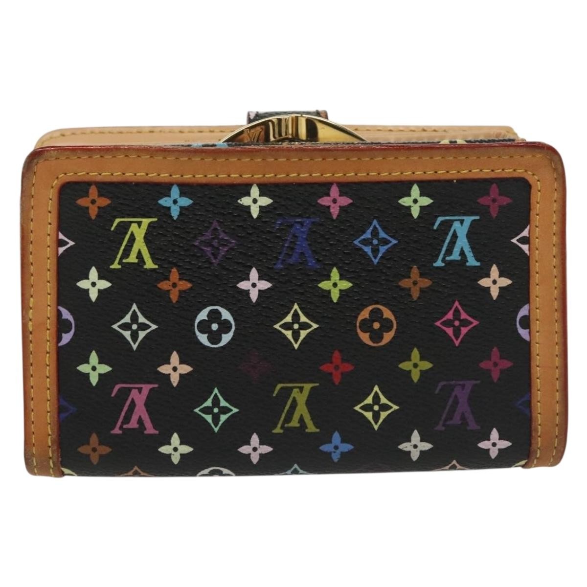 Louis Vuitton Portefeuille Viennois Monogram Canvas Black Canvas Wallets Accessory (Pre-Loved)