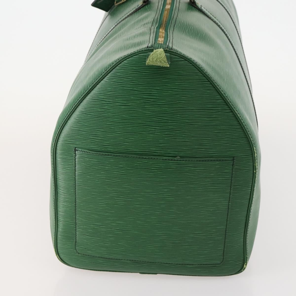 Louis Vuitton Louis Vuitton Keepall Bag Epi Leather Green Leather Travel Bag Bag (Pre-Loved)