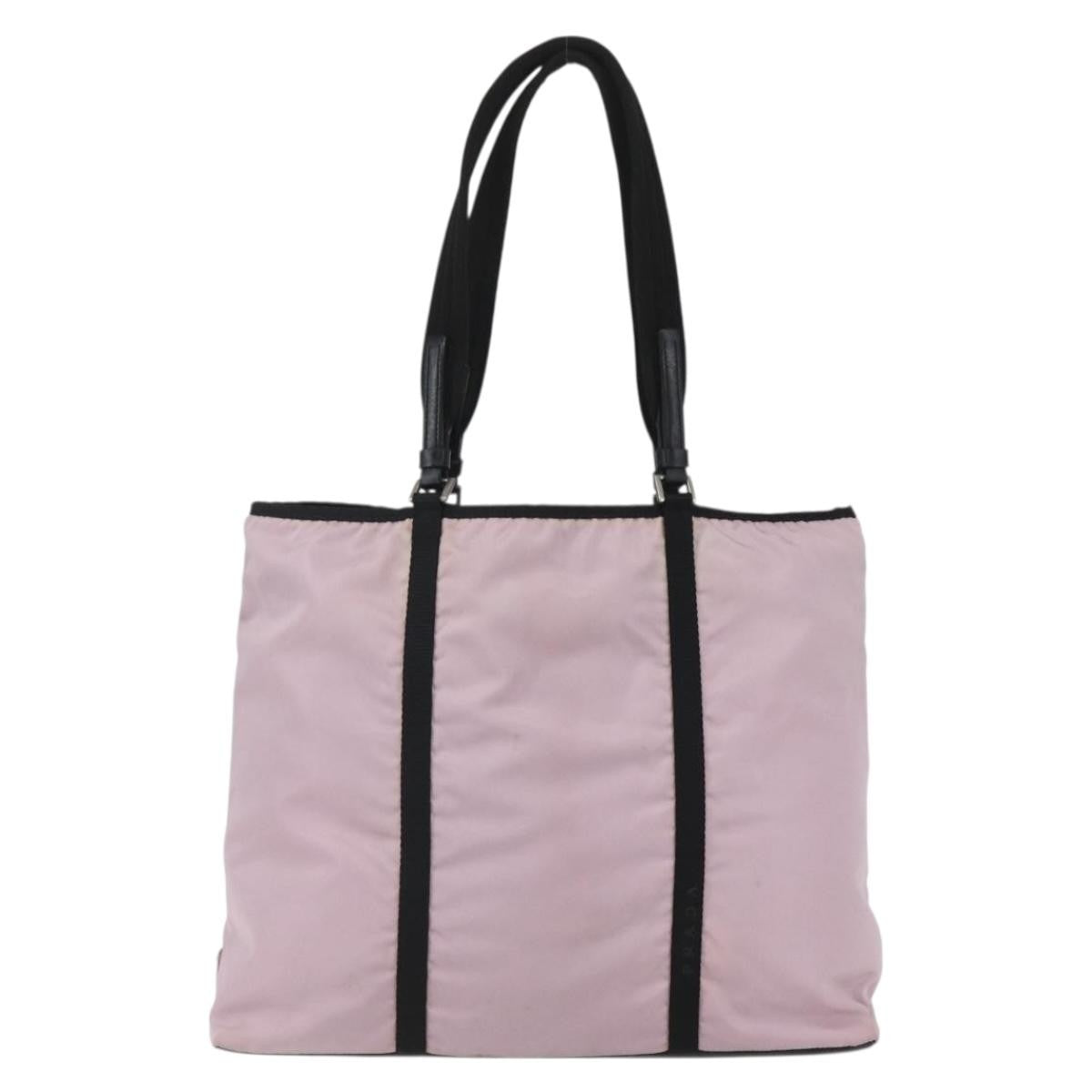 Prada Vintage Tote Tessuto Pink Nylon Tote Bag Bag (Authentic Pre-Loved)