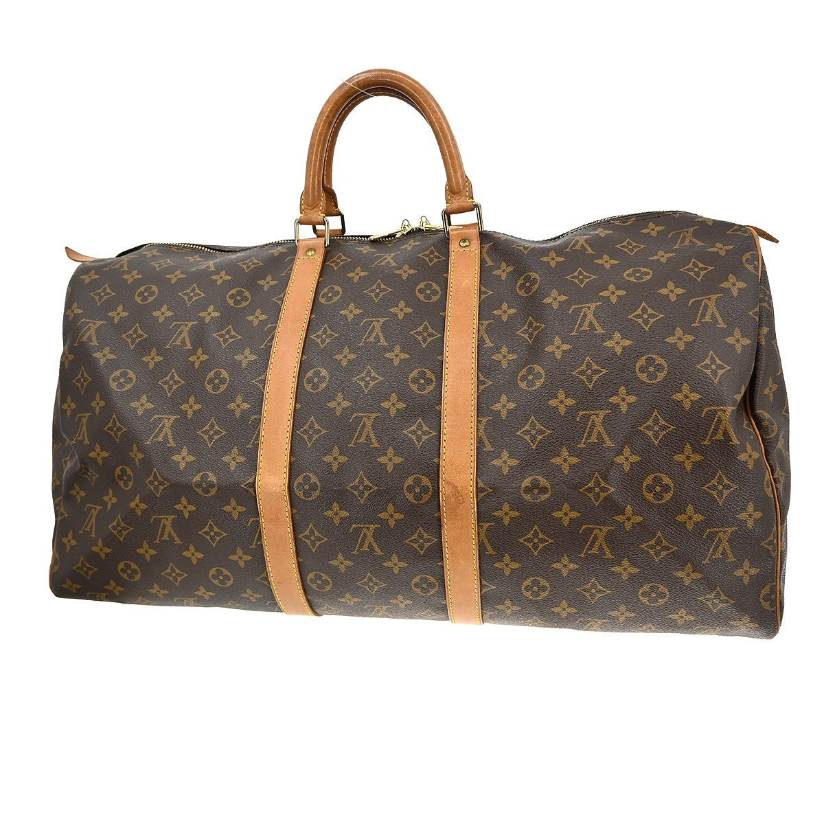 Louis Vuitton Louis Vuitton Keepall Bag Monogram Canvas Brown Canvas Travel Bag Bag (Pre-Loved)