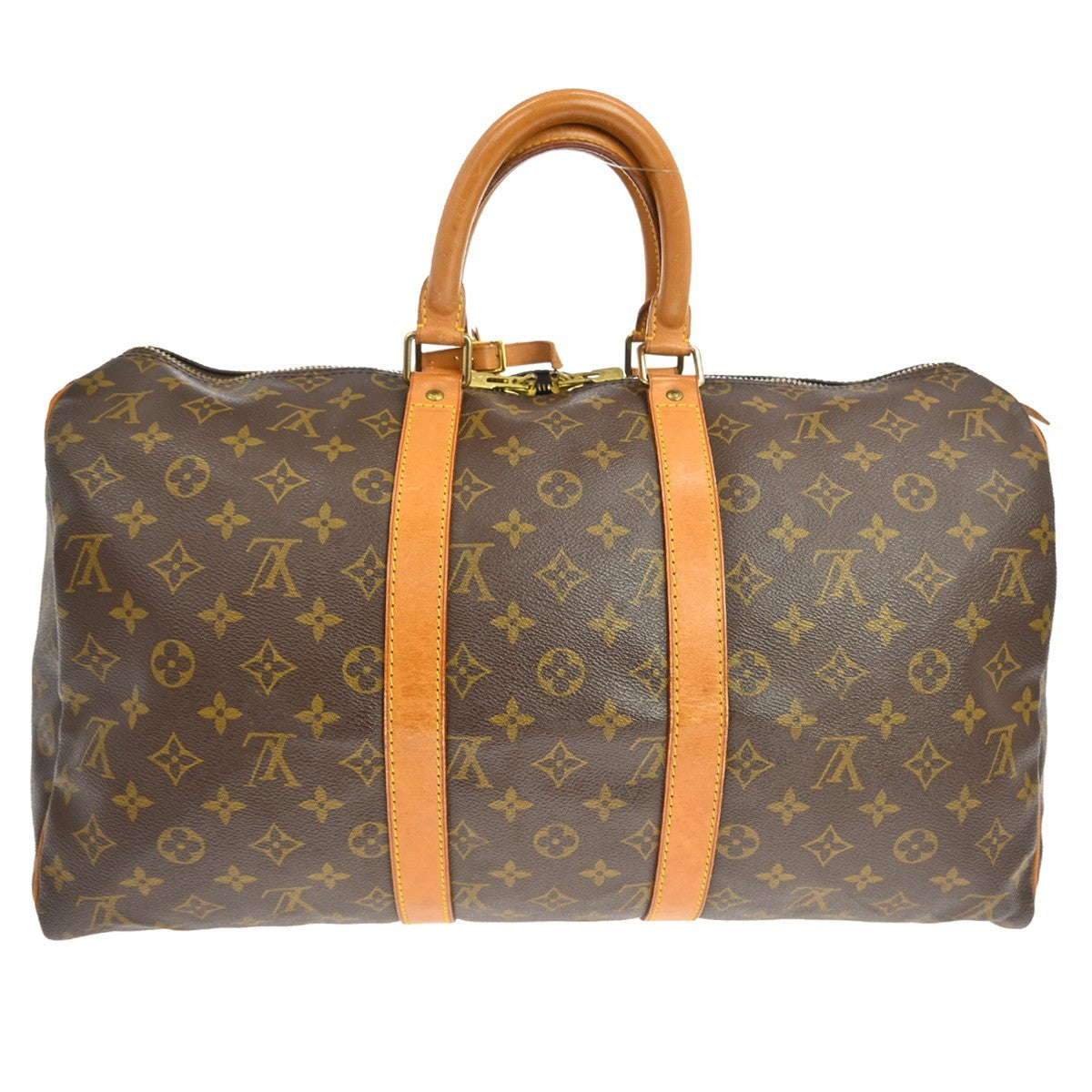 Louis Vuitton Louis Vuitton Keepall Bag Monogram Canvas Brown Canvas Travel Bag Bag (Pre-Loved)