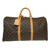 Louis Vuitton Louis Vuitton Keepall Bag Monogram Canvas Brown Canvas Travel Bag Bag (Pre-Loved)
