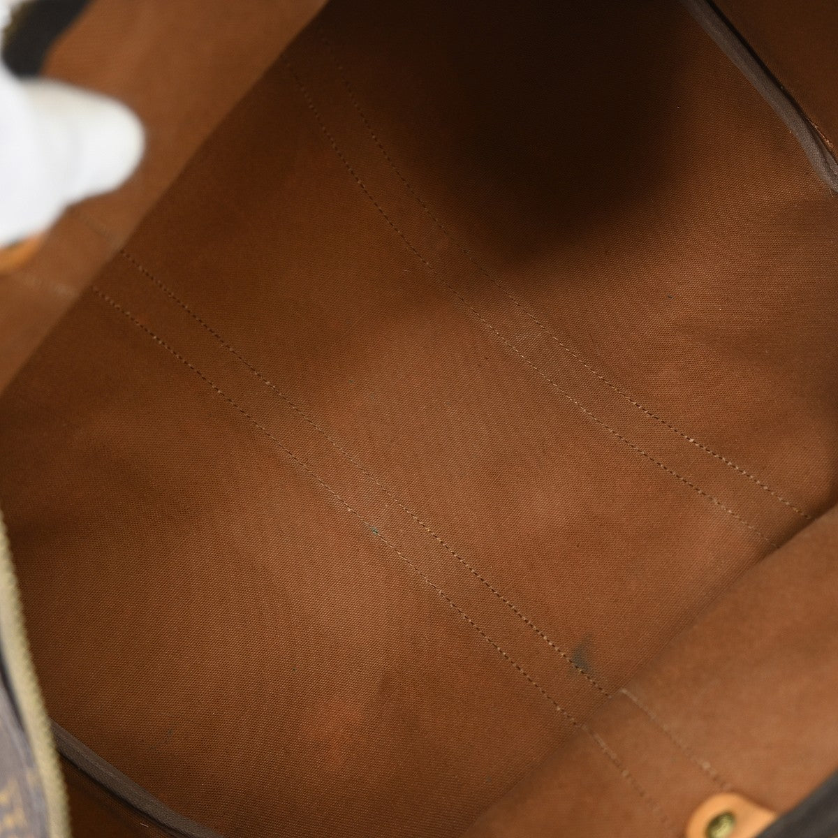 Louis Vuitton Keepall Bag Monogram Canvas Brown Canvas Travel Bag Bag (Authentic Pre-Loved)