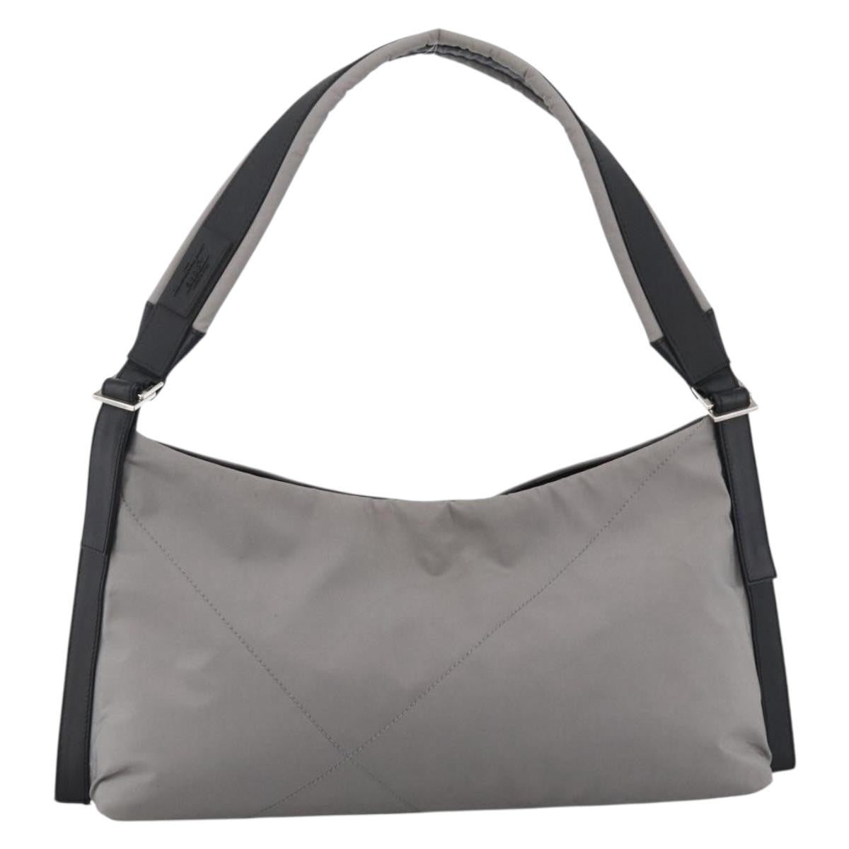 Salvatore Ferragamo Salvatore Ferragamo Vintage Shoulder Bag Nylon Gray Nylon Shoulder Bag Bag (Pre-Loved)