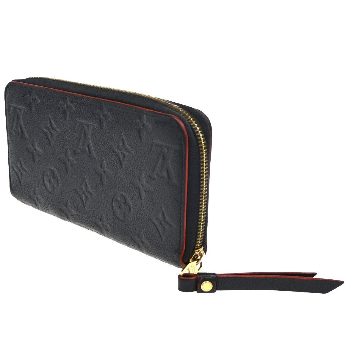 Louis Vuitton Portefeuille Zippy Monogramme Empreinte Monogramme Empreinte Red Leather Wallets Accessory (Authentic Pre-Loved)