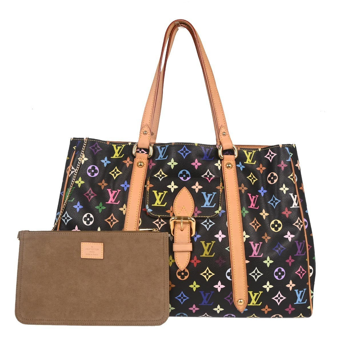Louis Vuitton Louis Vuitton Aurelia Handbag Monogram Multicolor Black Canvas Tote Bag Bag (Authentic Pre-Loved)