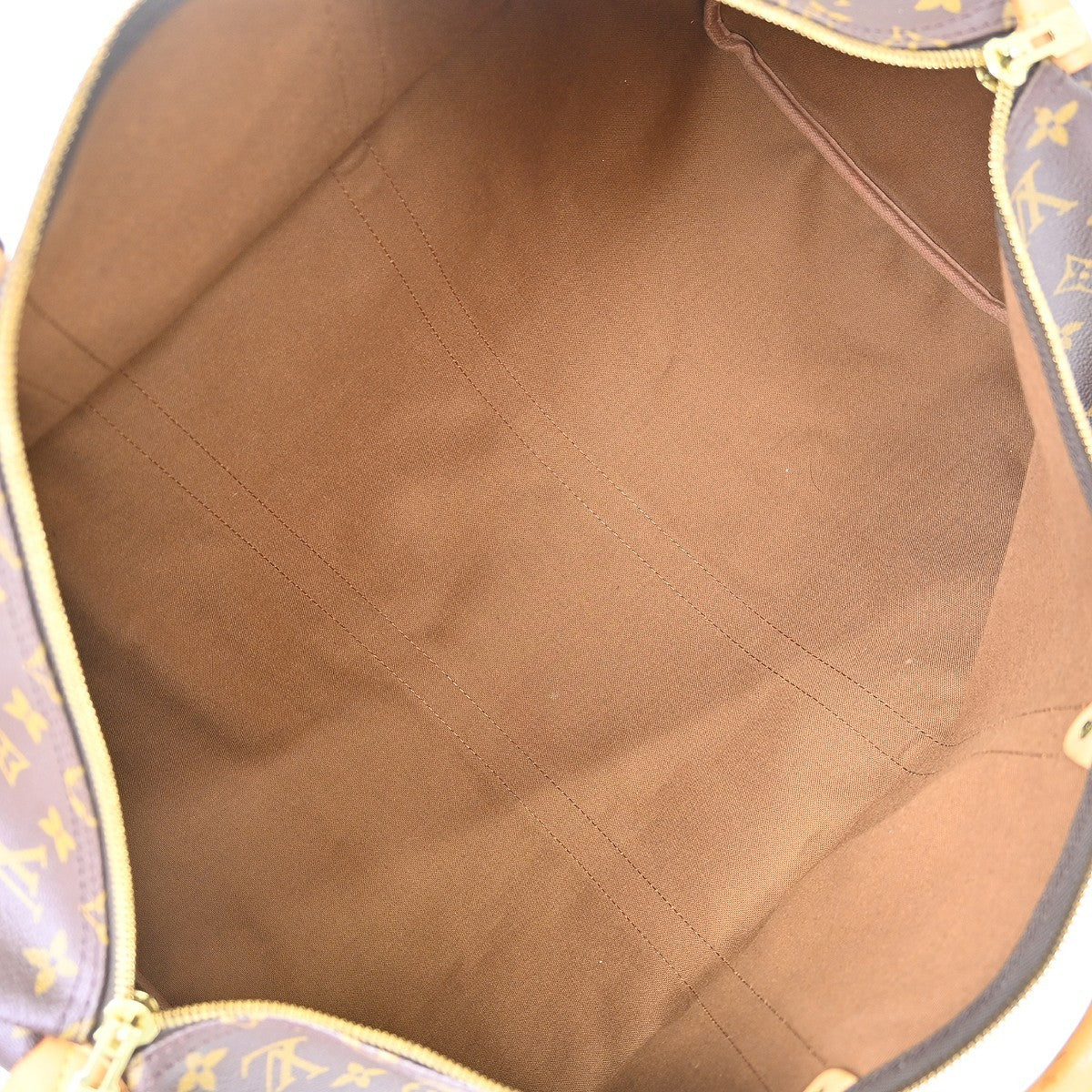 Louis Vuitton Keepall Bag Monogram Canvas Brown Canvas Travel Bag Bag (Authentic Pre-Loved)