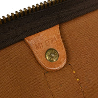 Louis Vuitton Keepall Bag Monogram Canvas Brown Canvas Travel Bag Bag (Pre-Loved)