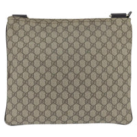 Gucci Zip Top Messenger Bag Gg Coated Canvas Beige Canvas Shoulder Bag Bag (Authentic Pre-Loved)