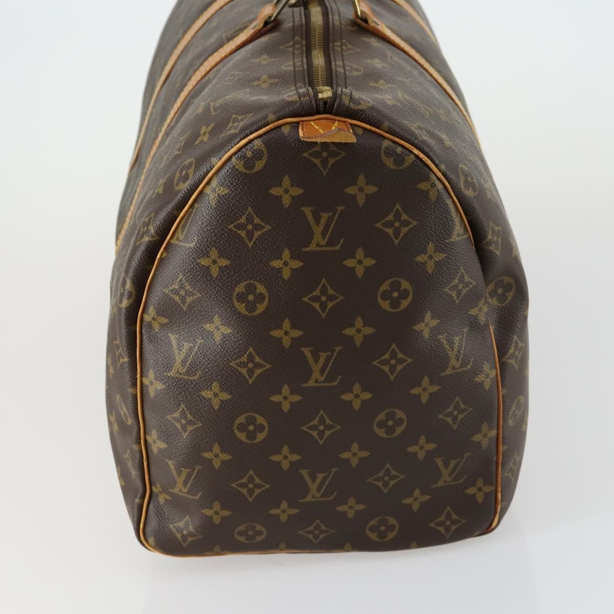 Louis Vuitton Keepall Bag Monogram Canvas Brown Canvas Travel Bag Bag (Pre-Loved)