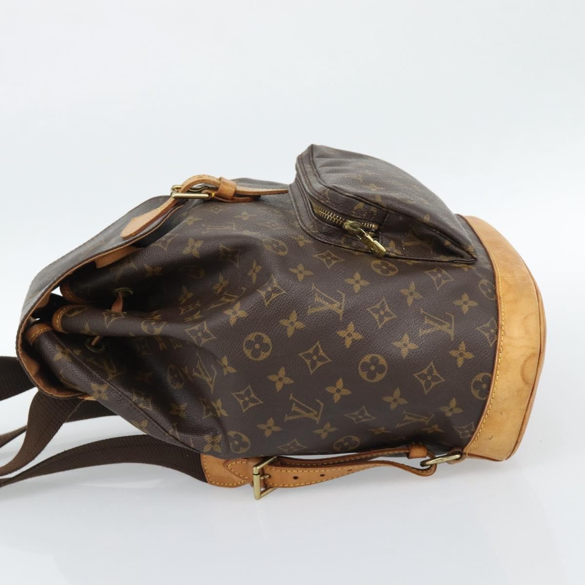 Louis Vuitton Vintage Montsouris Backpack Monogram Canvas Brown Canvas – Bluefly