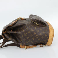 Louis Vuitton Vintage Montsouris Backpack Monogram Canvas Brown Canvas Backpack Bag (Pre-Loved)