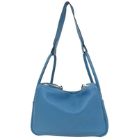 Hermes Lindy Bag Clemence Blue Leather Shoulder Bag Bag (Authentic Pre-Loved)
