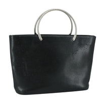 Chanel Vintage Tote Leather Black Leather Tote Bag Bag (Authentic Pre-Loved)