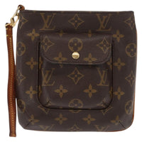 Louis Vuitton Partition Wristlet Clutch Monogram Canvas Brown Canvas Clutche & Pouche Bag (Authentic Pre-Loved)