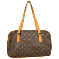 Louis Vuitton Cite Handbag Monogram Canvas Brown Canvas Shoulder Bag Bag (Pre-Loved)