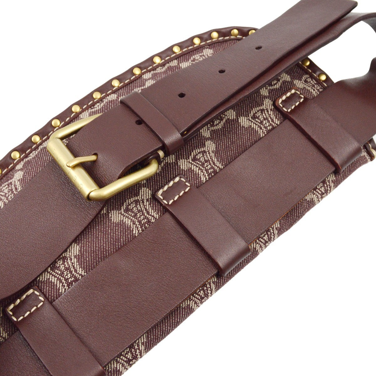 Celine Celine Macadam Waist Bag Denim Brown Denim_Jeans Backpack Bag (Pre-Loved)