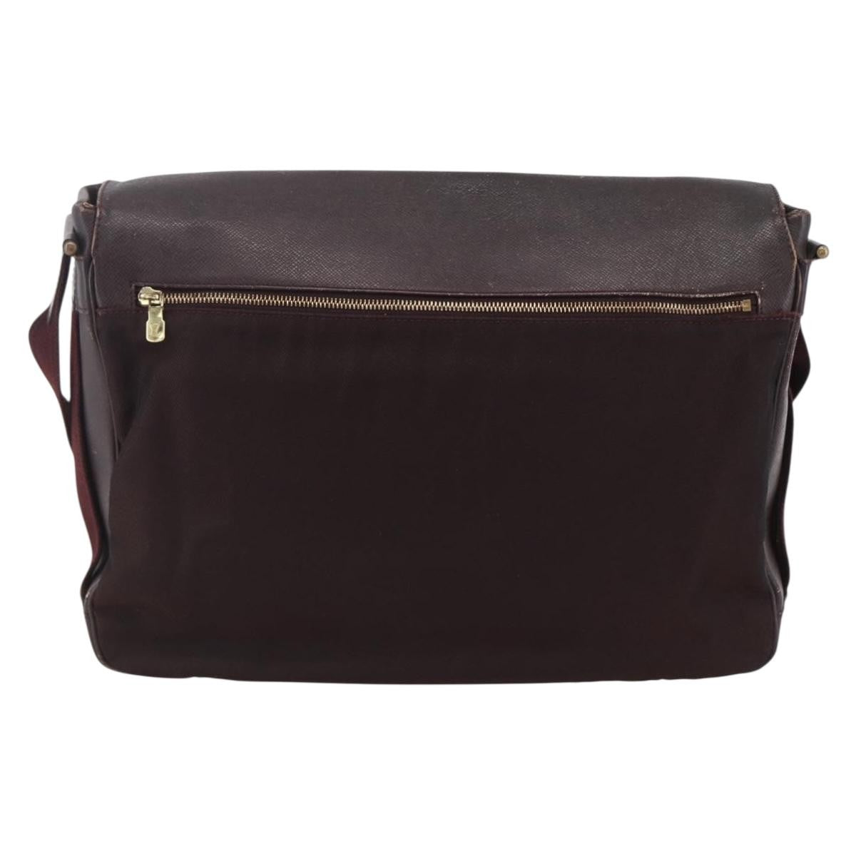 Louis Vuitton Dersou Bag Taiga Leather And Canvas Brown Leather Shoulder Bag Bag (Pre-Loved)