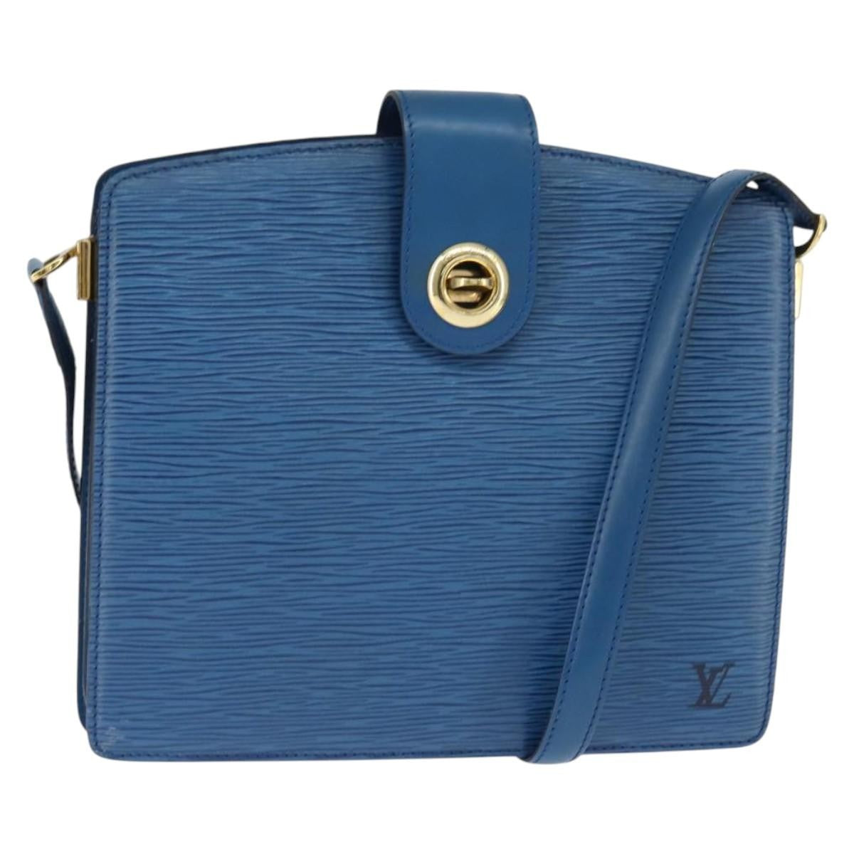 Louis Vuitton Capucines Shoulder Bag Epi Leather Blue Leather Shoulder Bag Bag (Authentic Pre-Loved)