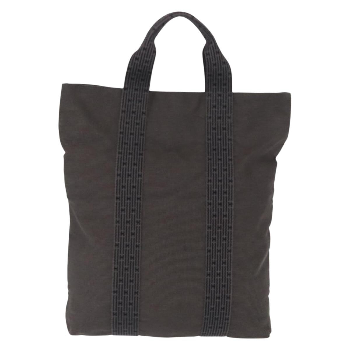 Hermes Fourre-Tout Herline Canvas Gray Canvas Tote Bag Bag (Pre-Loved)