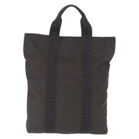 Hermes Fourre-Tout Herline Canvas Gray Canvas Tote Bag Bag (Pre-Loved)