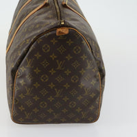 Louis Vuitton Keepall Bag Monogram Canvas Brown Canvas Travel Bag Bag (Authentic Pre-Loved)