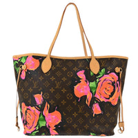 Louis Vuitton Neverfull Nm Tote Limited Edition Printed Canvas Brown Canvas Tote Bag Bag (Authentic Pre-Loved)