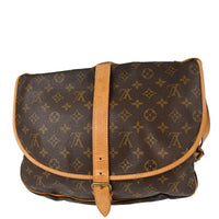 Louis Vuitton Louis Vuitton Saumur Handbag Monogram Canvas Brown Canvas Shoulder Bag Bag (Pre-Loved)