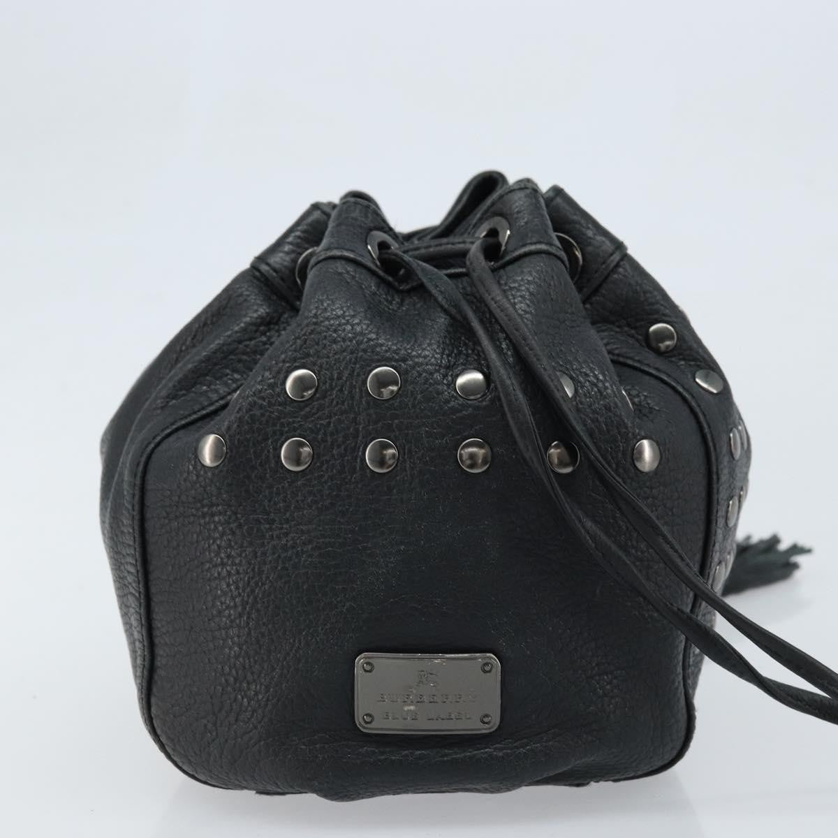 Burberry Burberry Blue Label Shoulder Bag Leather Black Leather Shoulder Bag Bag (Pre-Loved)