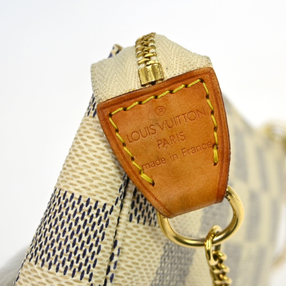 Louis Vuitton Louis Vuitton Mini Pochette Accessoires Damier Canvas White Canvas Clutche & Pouche Bag (Authentic Pre-Loved)