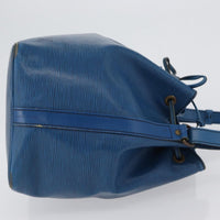 Louis Vuitton Petit Noe Nm Handbag Epi Leather Blue Leather Shoulder Bag Bag (Authentic Pre-Loved)