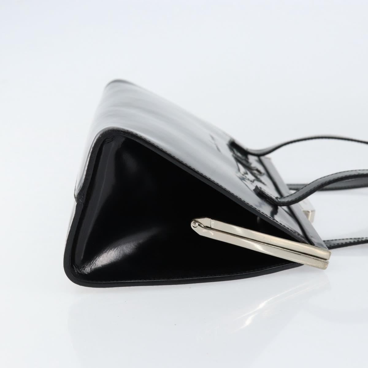 Salvatore Ferragamo Vintage Tote Bag Patent Leather Black Patent_Leather Tote Bag Bag (Pre-Loved)