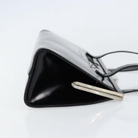 Salvatore Ferragamo Vintage Tote Bag Patent Leather Black Patent_Leather Tote Bag Bag (Pre-Loved)