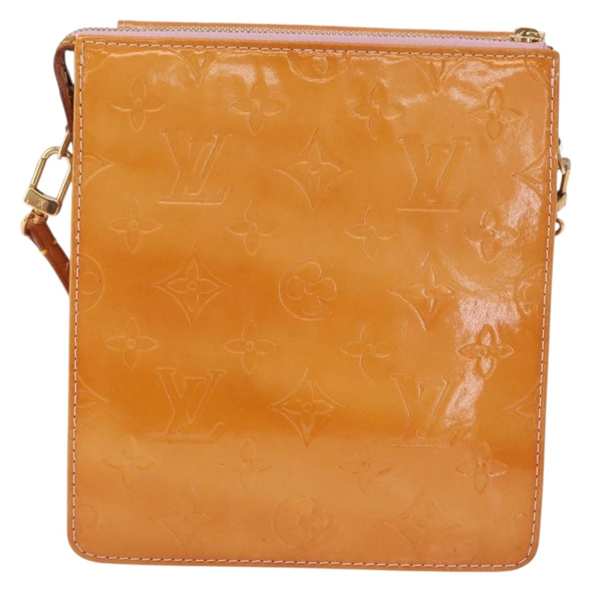 Louis Vuitton Mott Handbag Monogram Vernis Pink Patent_Leather Clutche & Pouche Bag (Authentic Pre-Loved)