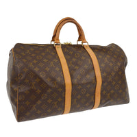Louis Vuitton Louis Vuitton Keepall Bag Monogram Canvas Brown Canvas Travel Bag Bag (Pre-Loved)