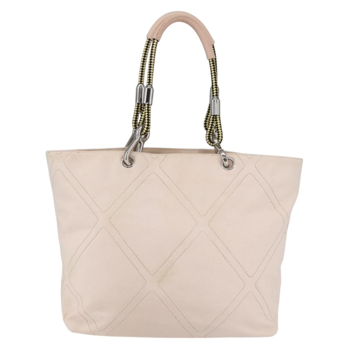 Chanel Chanel Vintage Cruise Line No.5 Tote Quilted Canvas Pink Canvas Tote Bag Bag (Pre-Loved)