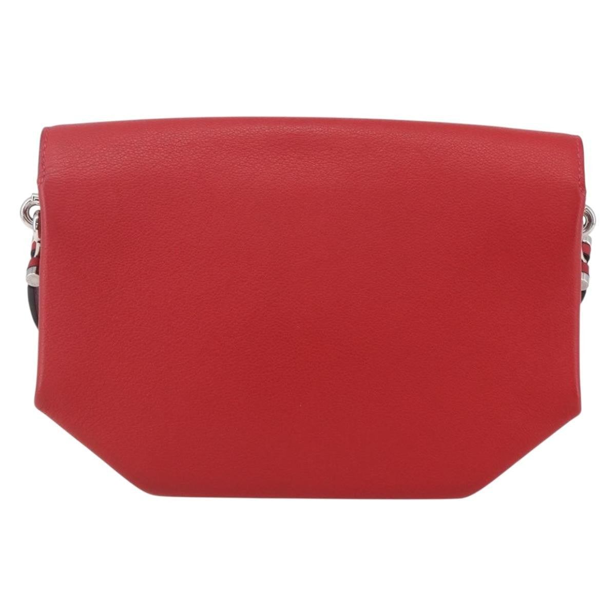 Hermes Opli Bag Novillo Red Leather Shoulder Bag Bag (Authentic Pre-Loved)