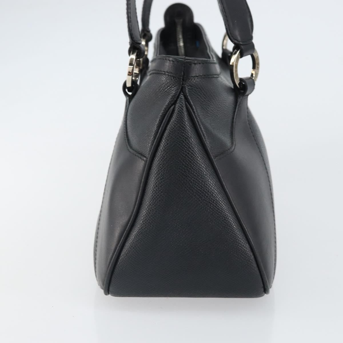 Bvlgari Handbag Leather Black Leather Handbag (Authentic Pre-Loved)