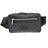 Gucci Gucci Zip Top Messenger Bag Gg Coated Canvas Black Canvas Backpack Bag (Pre-Loved)