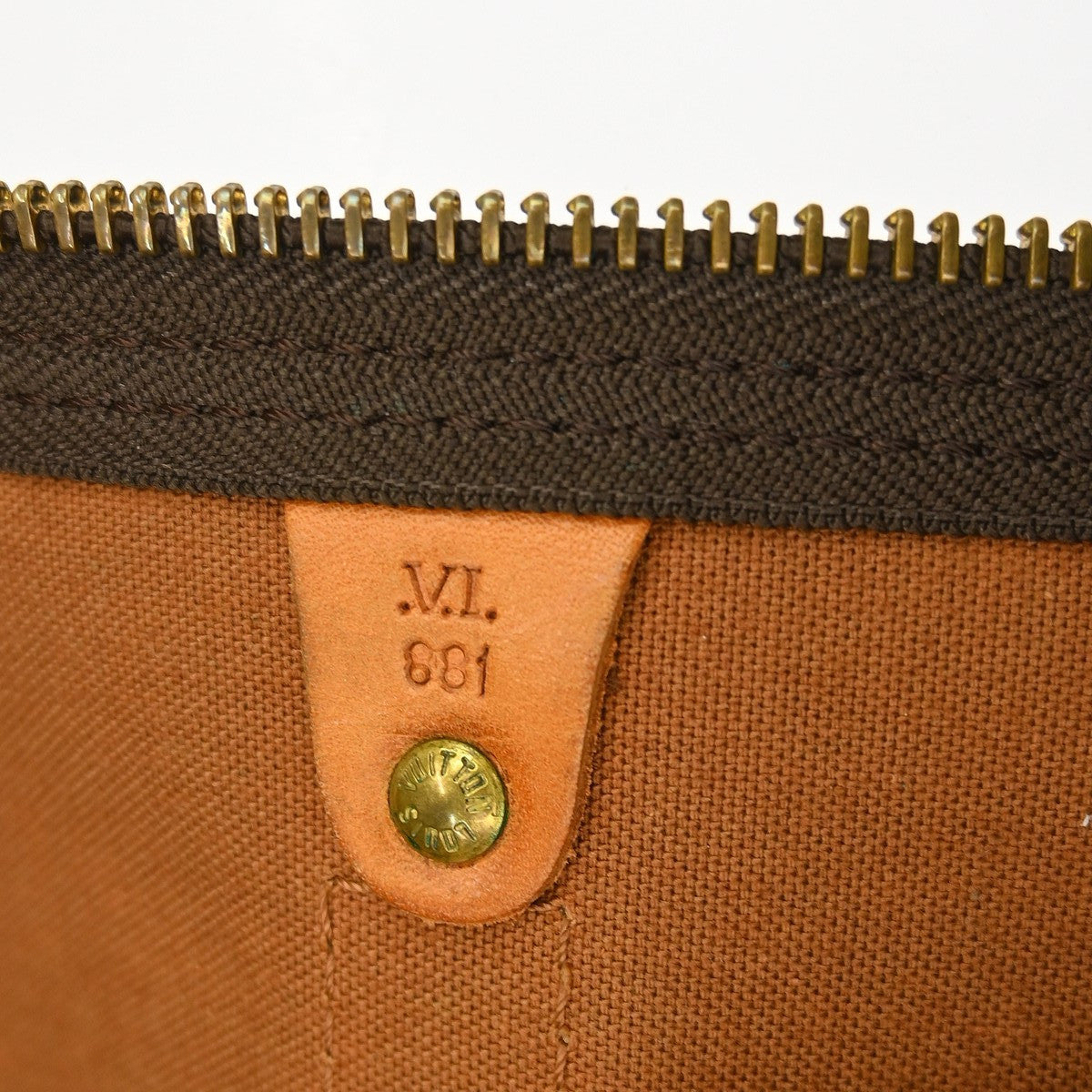 Louis Vuitton Keepall Bandouliere Bag Monogram Canvas Brown Canvas Travel Bag Bag (Pre-Loved)